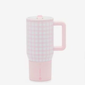 HydroJug Pink Gingham 20 oz Tumbler